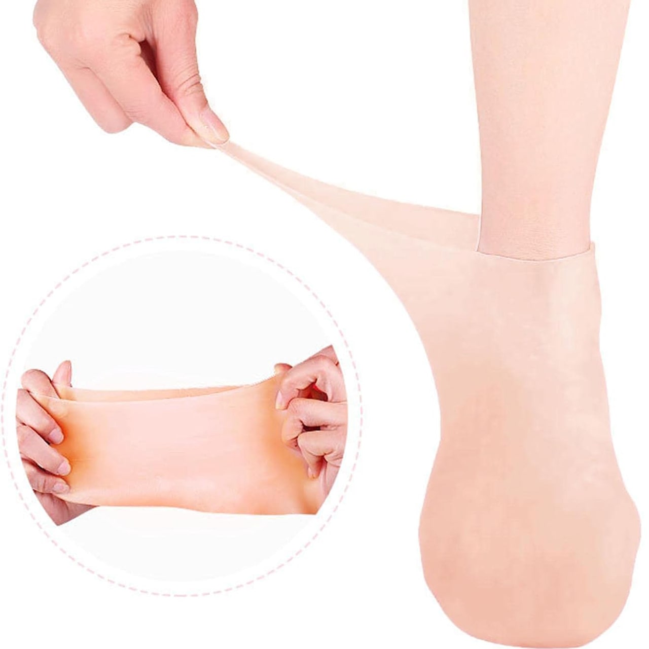 MoistMask, хидратиращи силиконови чорапи за грижа за краката (1+1 БЕЗПЛАТНО ) - Image 7