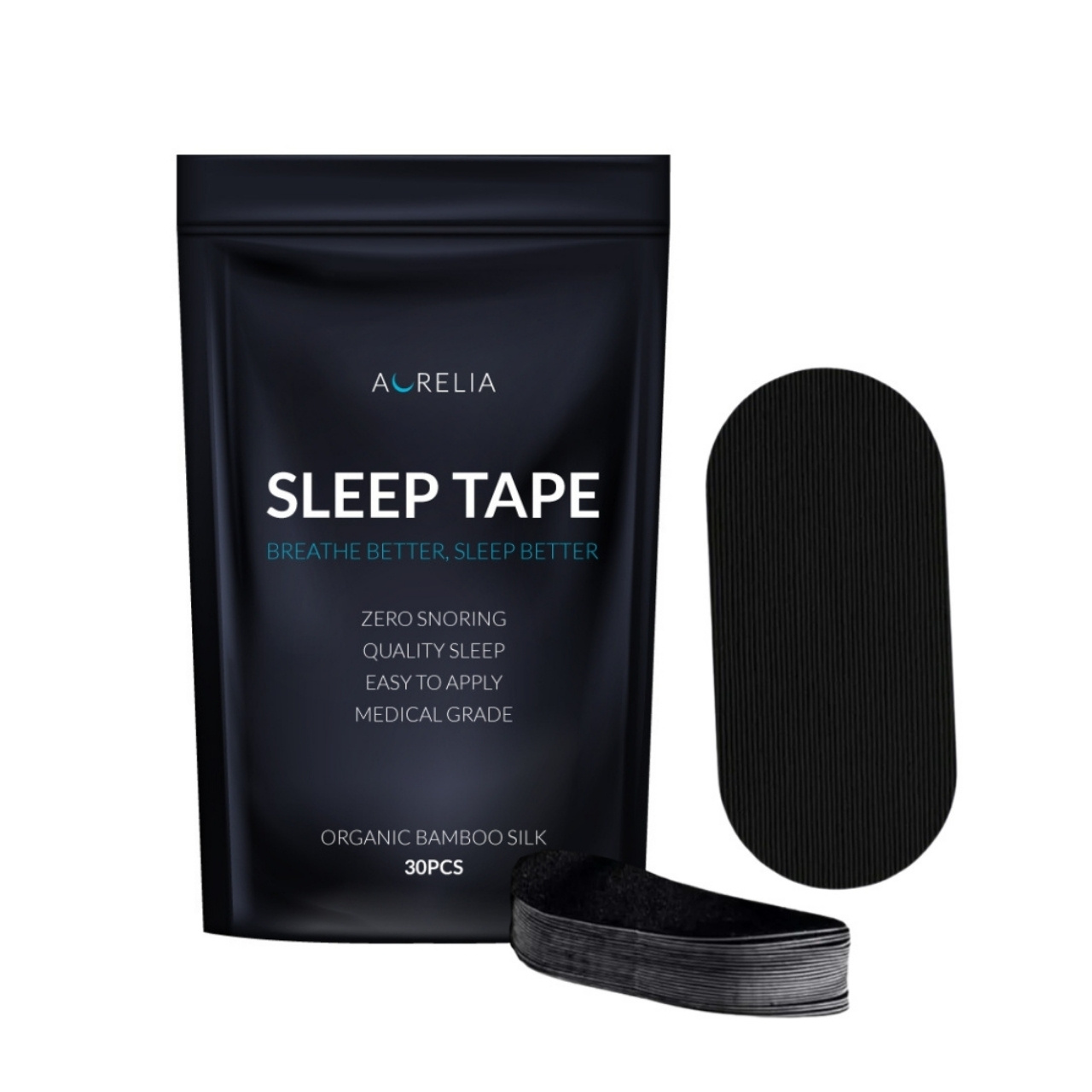 MouthTape, комплект ленти за уста за спокойствие по време на сън (30 броя) - Image 6