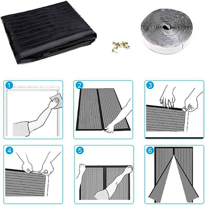 NoInsectCurtain, магнитна мрежа против комари - Image 4