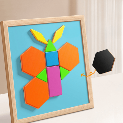 PUZZGEO, Магнитен дървен пъзел комплект (225 части) - Image 3