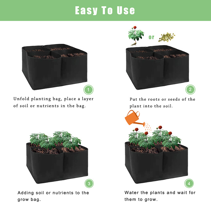 Pocket4Garden, преносима градинска леха с 4 отделни отделения - Image 8