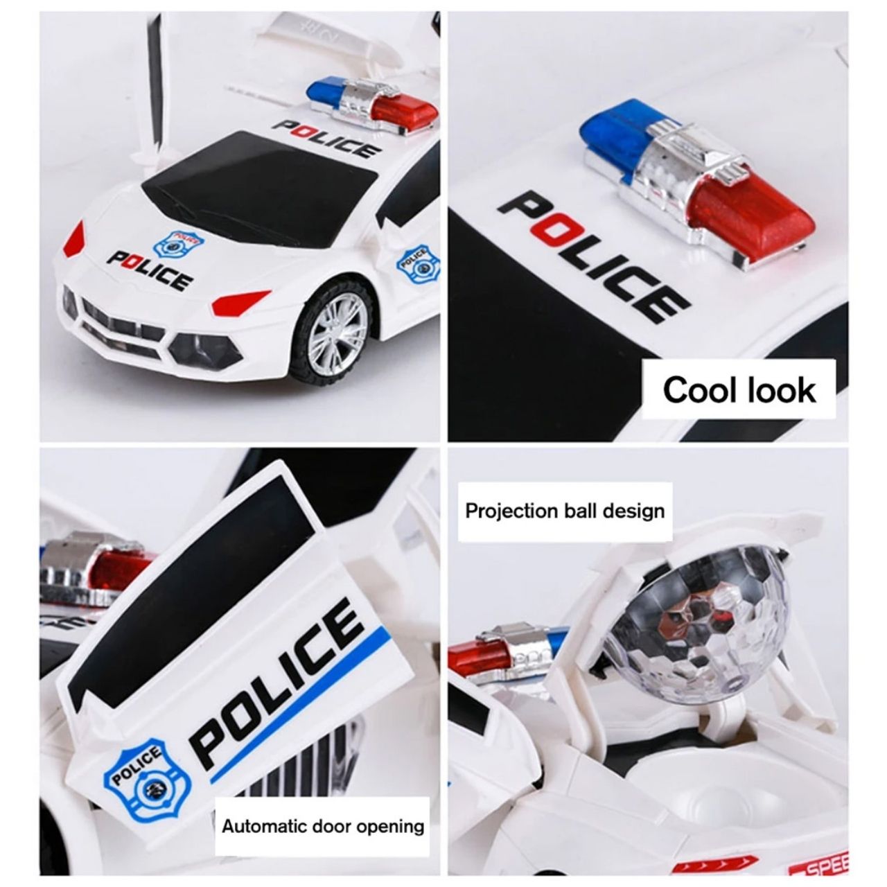 PoliceCar, полицейска кола с LED светлини - Image 2