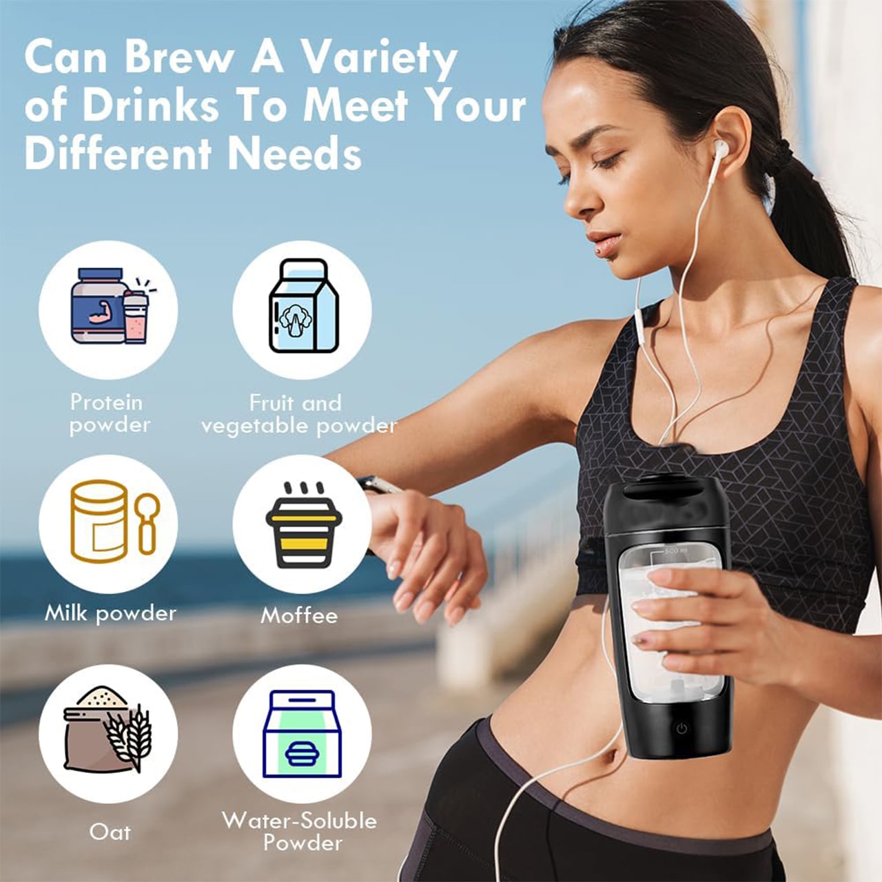 ProteinShaker, електрически шейкър с контейнер, който също е бутилка - Image 5