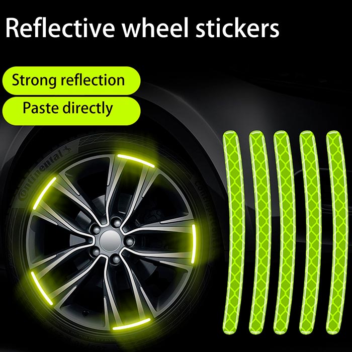ReflectiveStripes, самозалепващи се отразяващи стикери за джанти (40 бр.) - Image 3