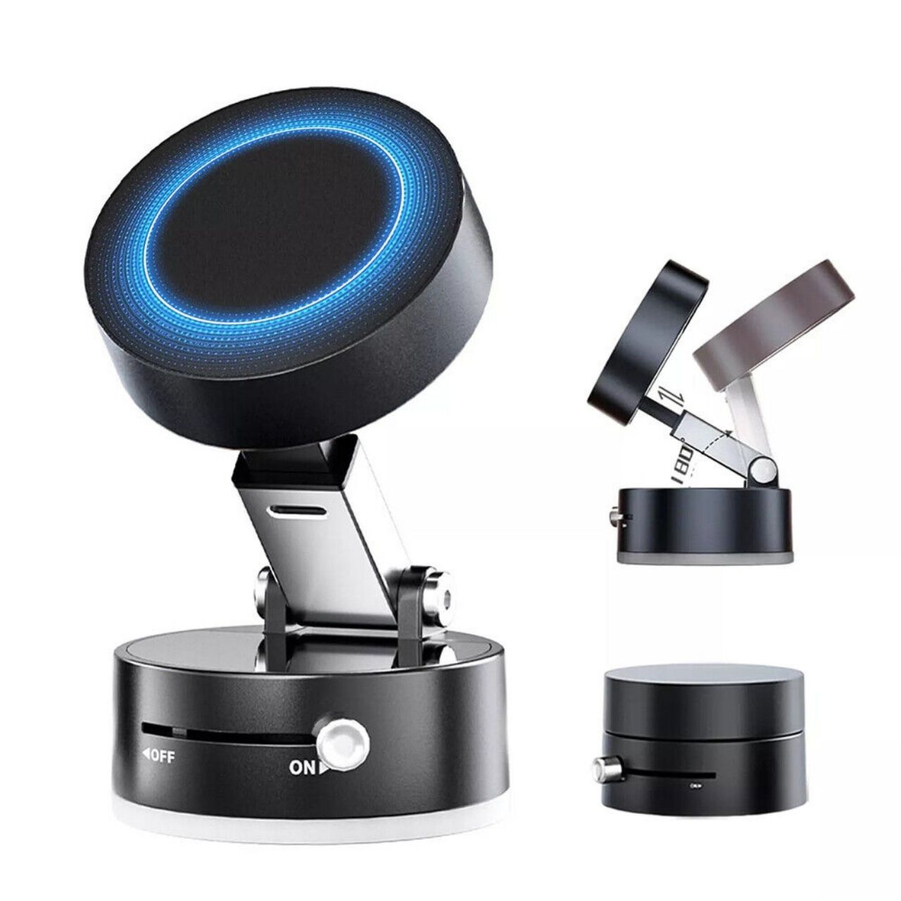 RingMag, универсално регулируем магнитен телефонен държач с вакуумна смукателна чаша - Image 9
