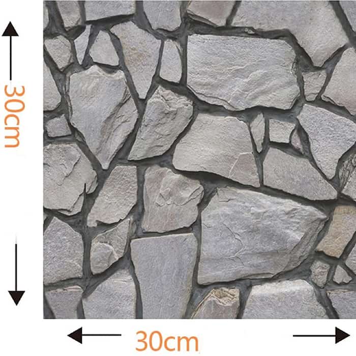 RocksWall, тримерни стикери за стена с рок ефект (10 бр.) - Image 2
