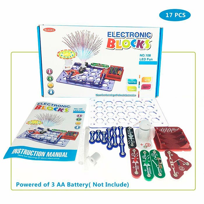 ScienceKit, една дидактична играчка, където детето учи основите на електричеството (17-частен свят) - Image 2