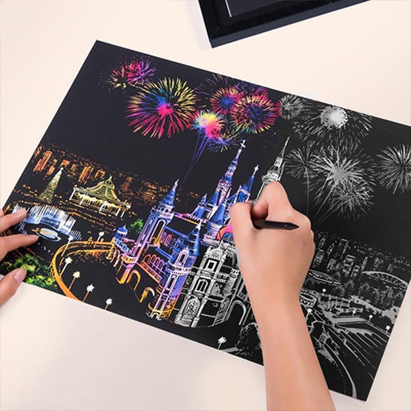 ScratchArt, 6-частен комплект за създаване с надписи с 2 илюстрации - Image 9