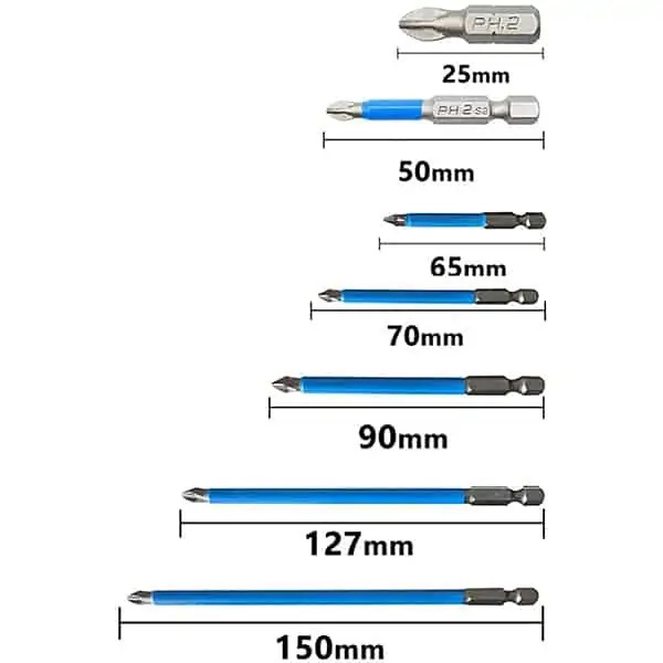 ScrewBitsMagnetic7, 7-частов комплект магнитни накрайници за бормашина - Image 2