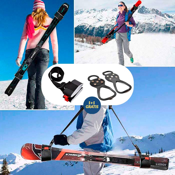 SkiBundle, презрамка за носене на ски + универсални котки БЕЗПЛАТНО - Image 2