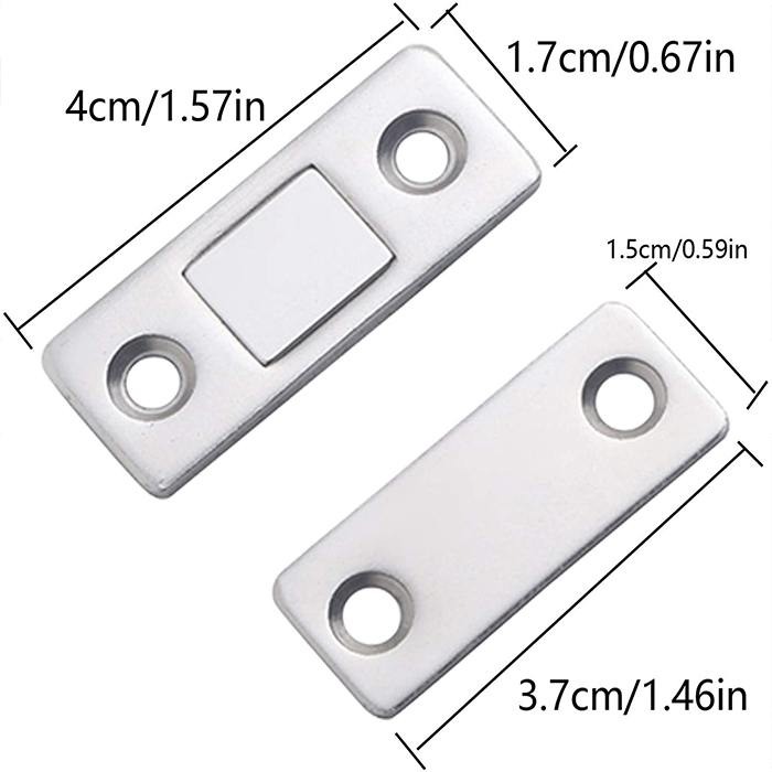 SmoothStop, магнитни плочи за лесно затваряне на врати (2 комплекта) - Image 7