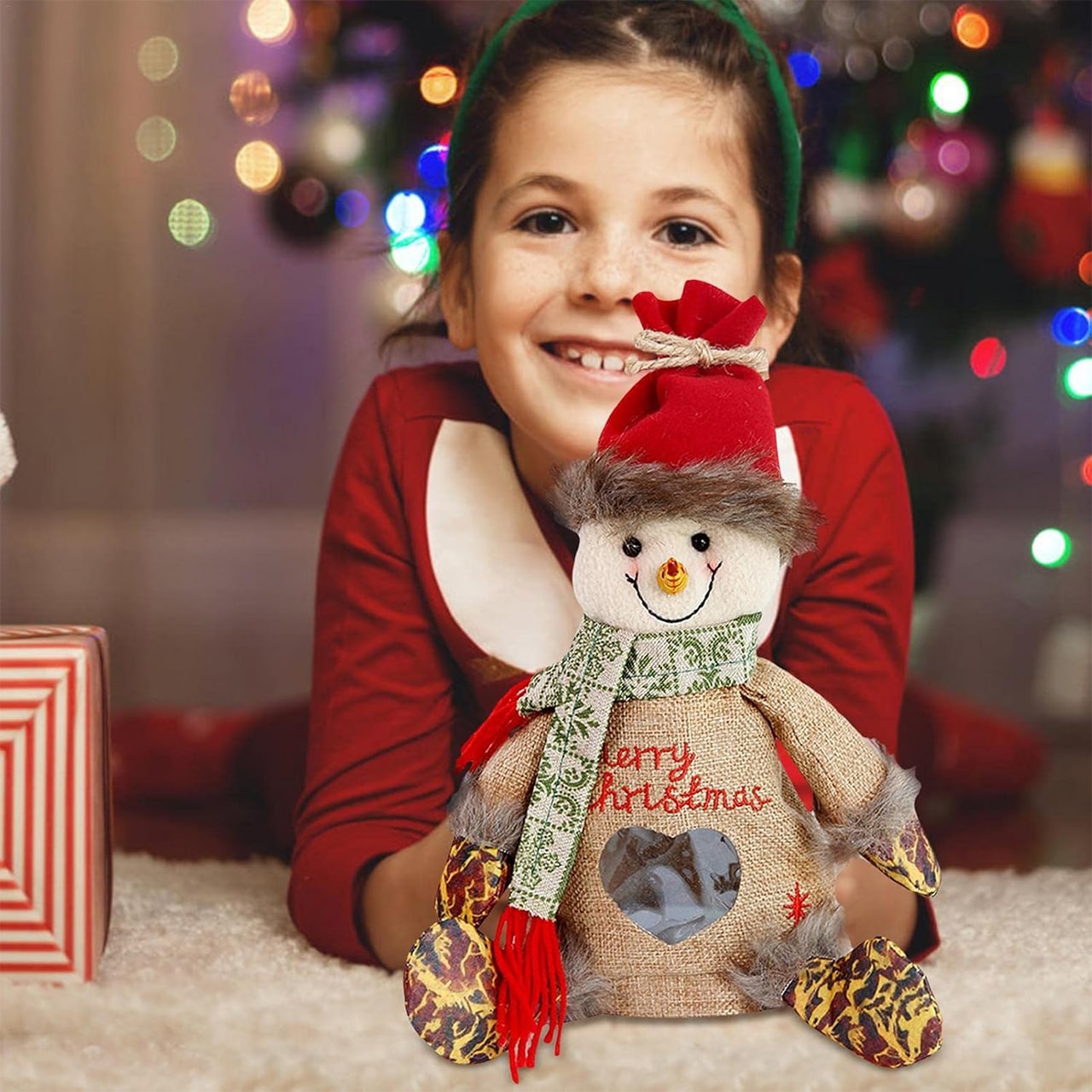 SnowMan, уникална подаръчна чанта с форма на снежен човек - Image 3