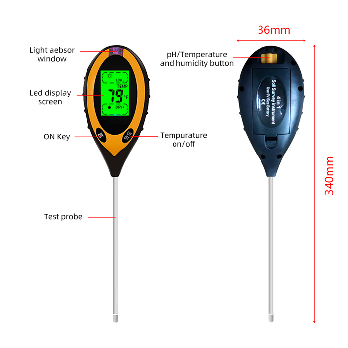 SoilMeter, 4в1 тестер за почва - Image 2