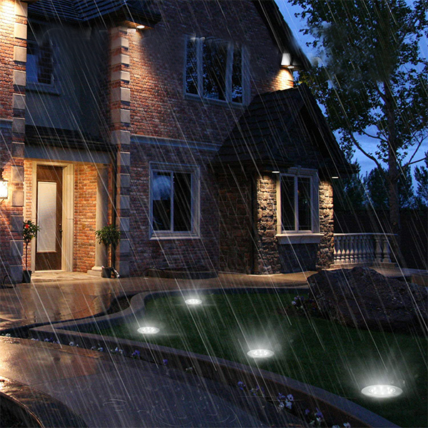 SolarGardenLights, 4 соларни LED градински или пътекови лампи - Image 9