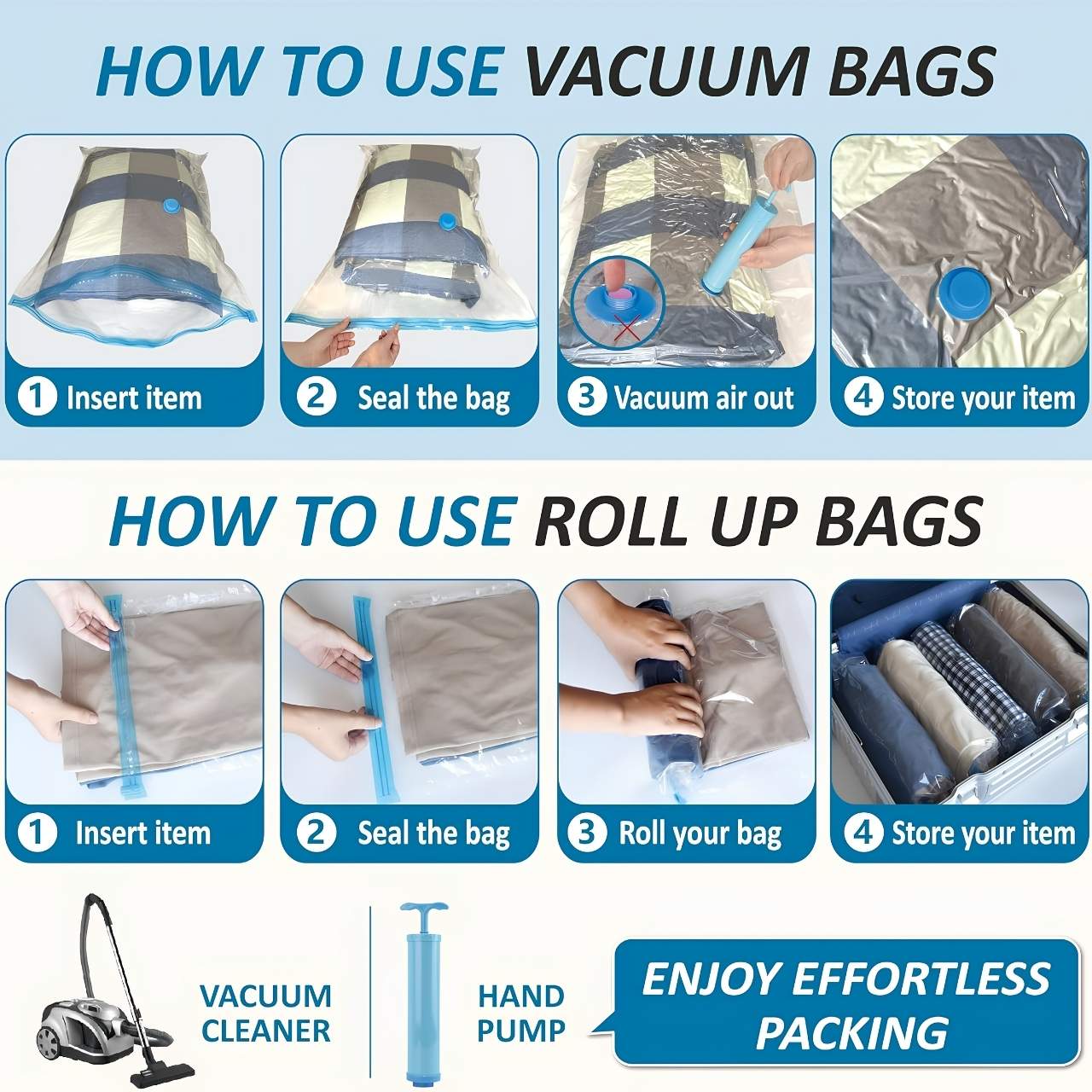 Вакуумни торби за съхранение на дрехи, SpaceBags - Image 3