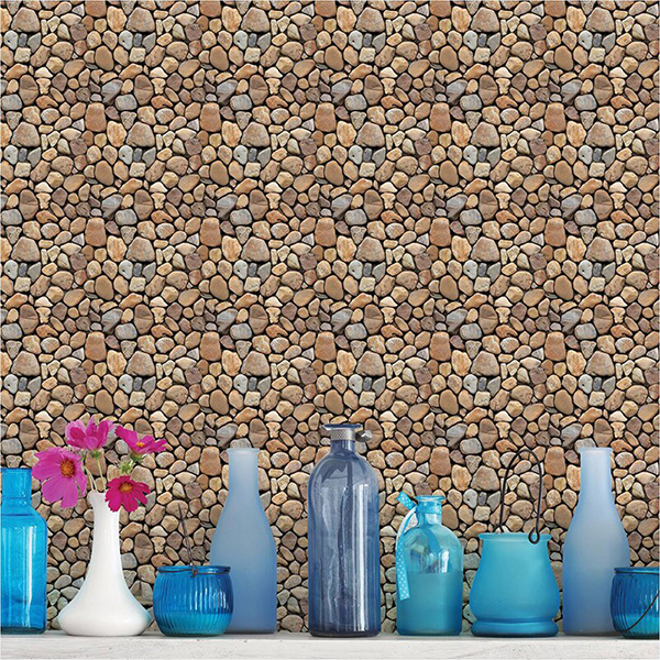 Stones3DWallpaper, триизмерни стикери за стена с имитация на камък (10 бр.) - Image 8