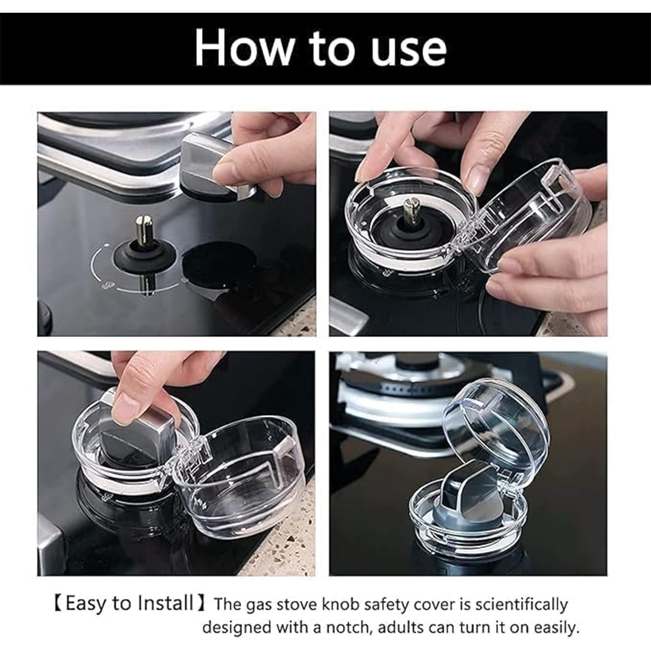 StoveKnob, детска защитна капачка за бутона на котлона (2 броя) - Image 6