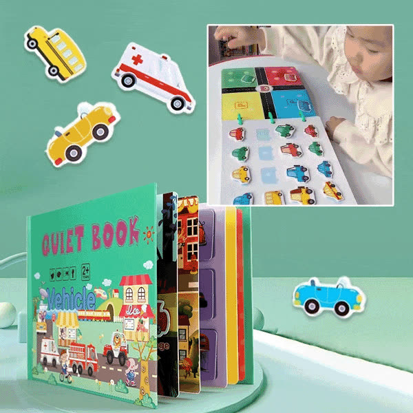 ТИХКНИГА, Интерактивна Монтесори книга с стикери - video