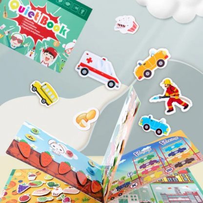ТИХКНИГА, Интерактивна Монтесори книга с стикери - Image 3