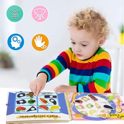 ТИХКНИГА, Интерактивна Монтесори книга с стикери - Image 5