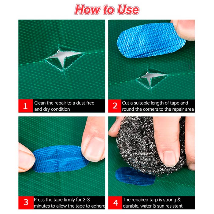 TarpaulinTape, здрава самозалепваща лента за различни ремонти (5 м) - Image 6