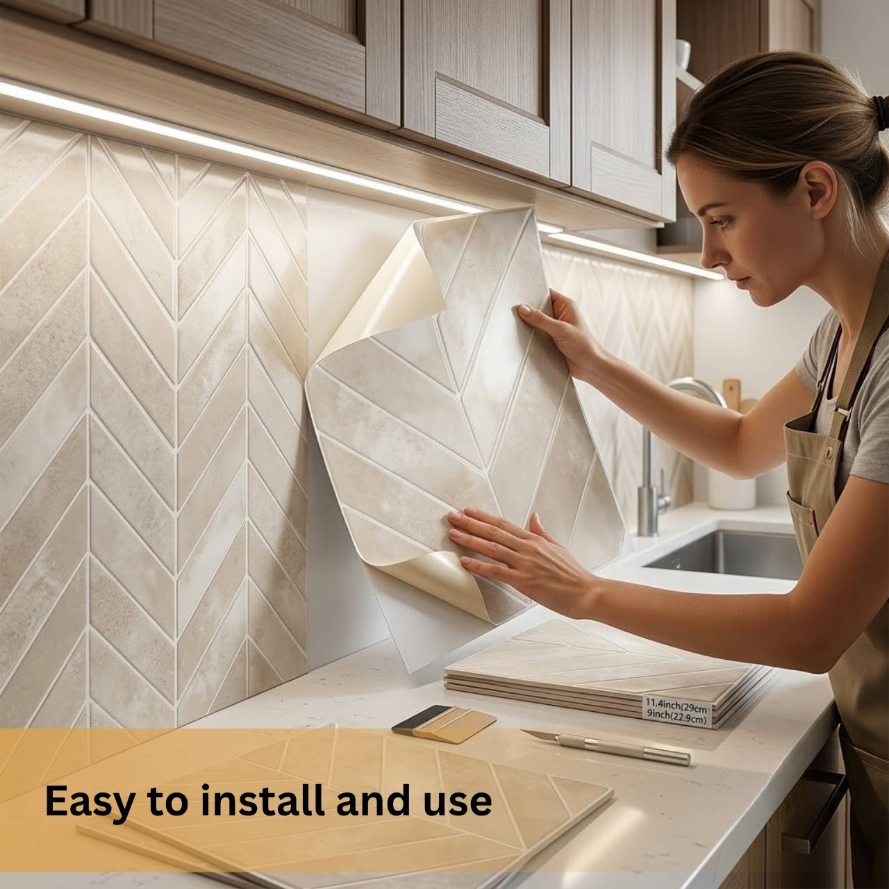 Самозалепващи се 3D стенни плочки, TileStickers - Image 4