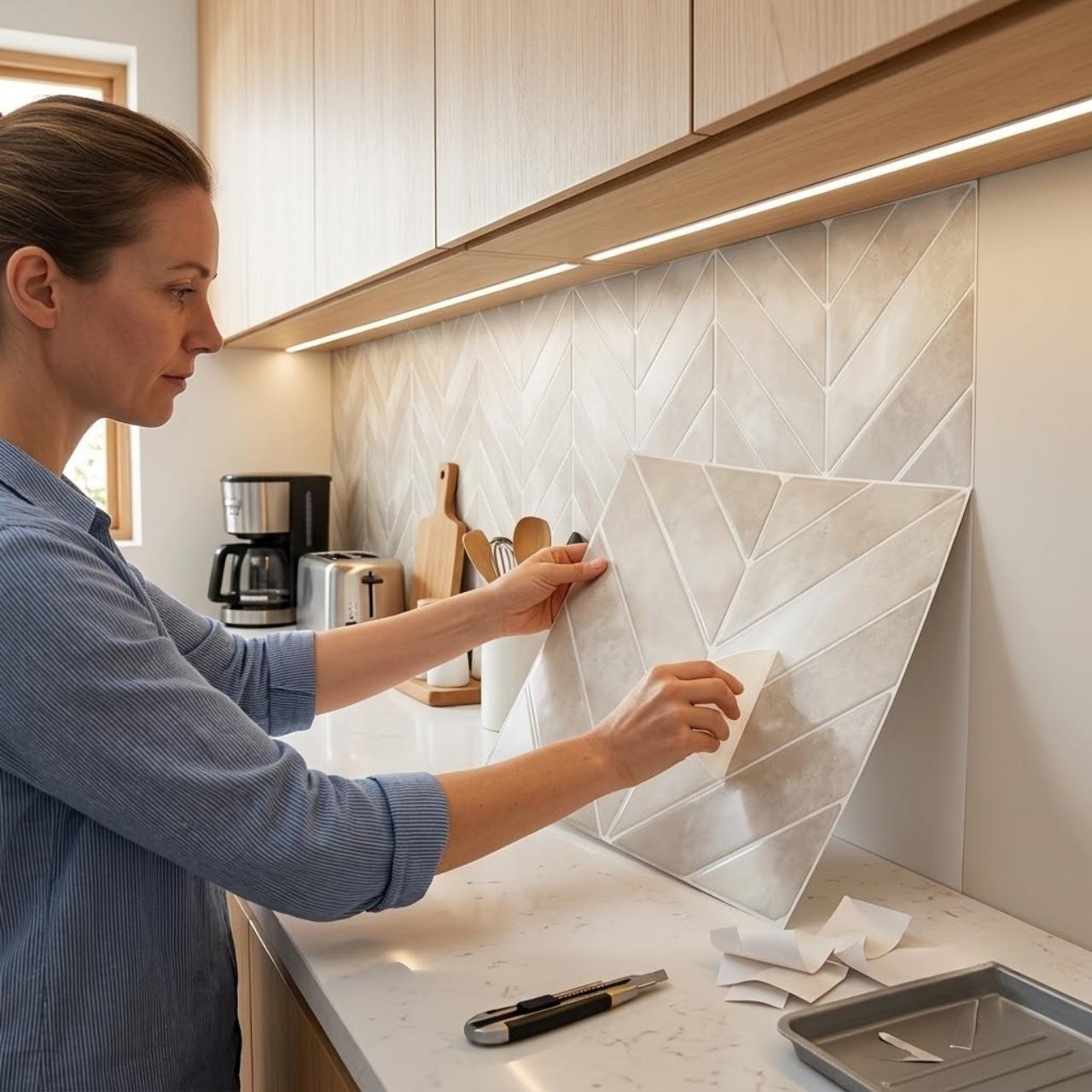 Самозалепващи се 3D стенни плочки, TileStickers - Image 5
