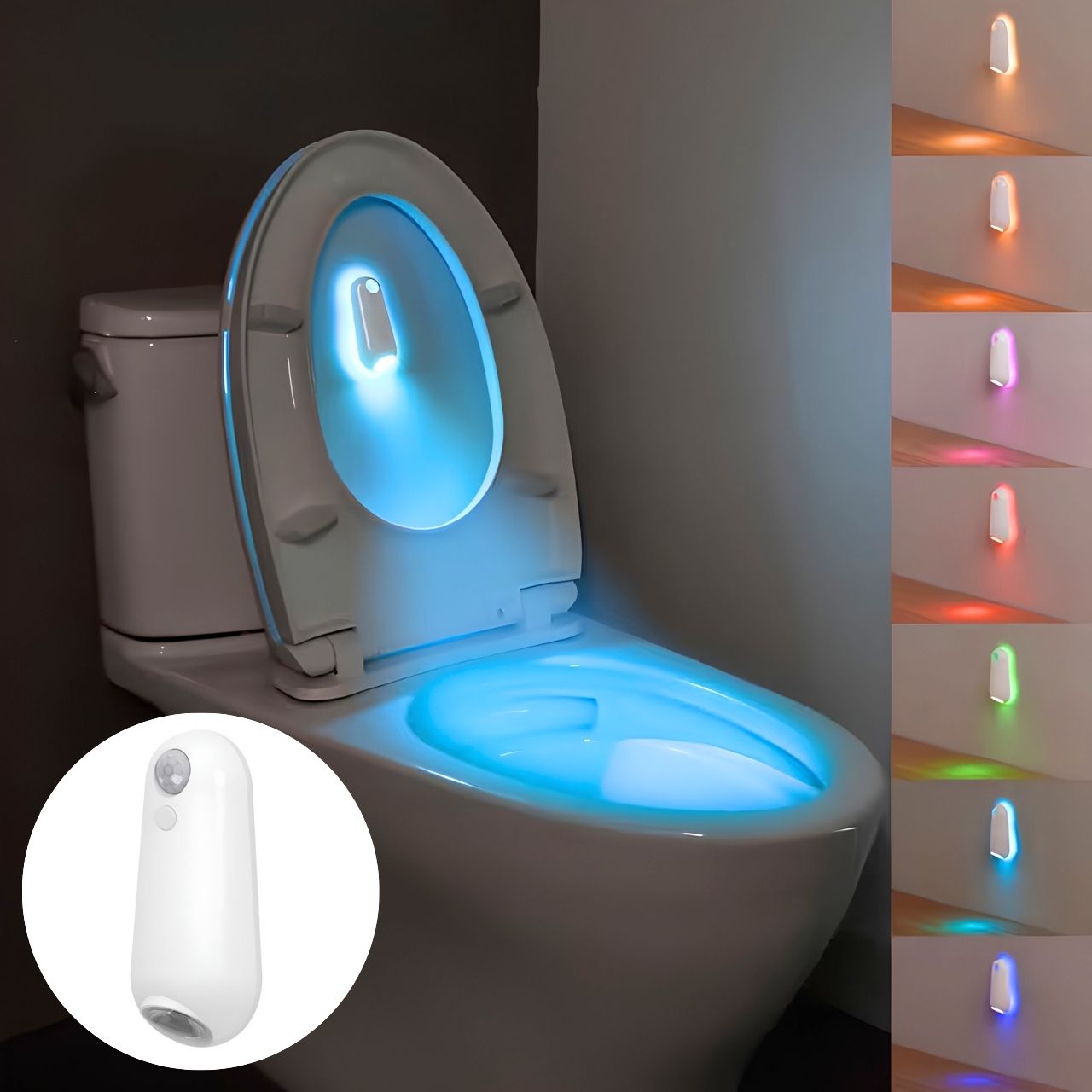 LED светлина с датчик за движение за тоалетна и дом, Toily