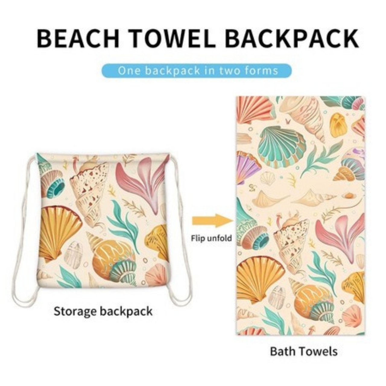 TowelBag, 2in1 кърпа и раница - Image 6