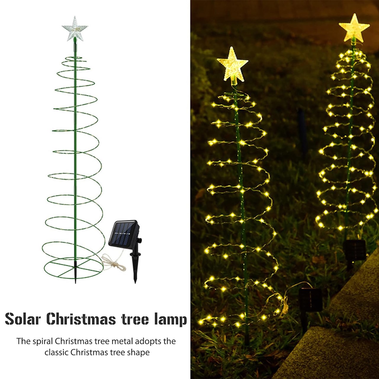 TreeSolar, коледно дърво с LED светлини, захранвани от слънчева енергия - Image 2