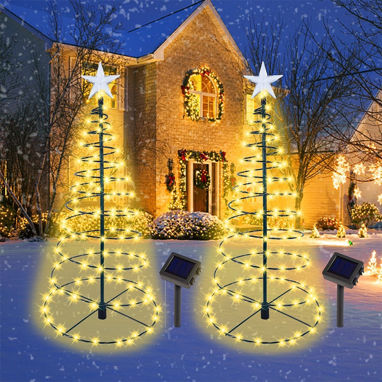 TreeSolar, коледно дърво с LED светлини, захранвани от слънчева енергия - Image 7
