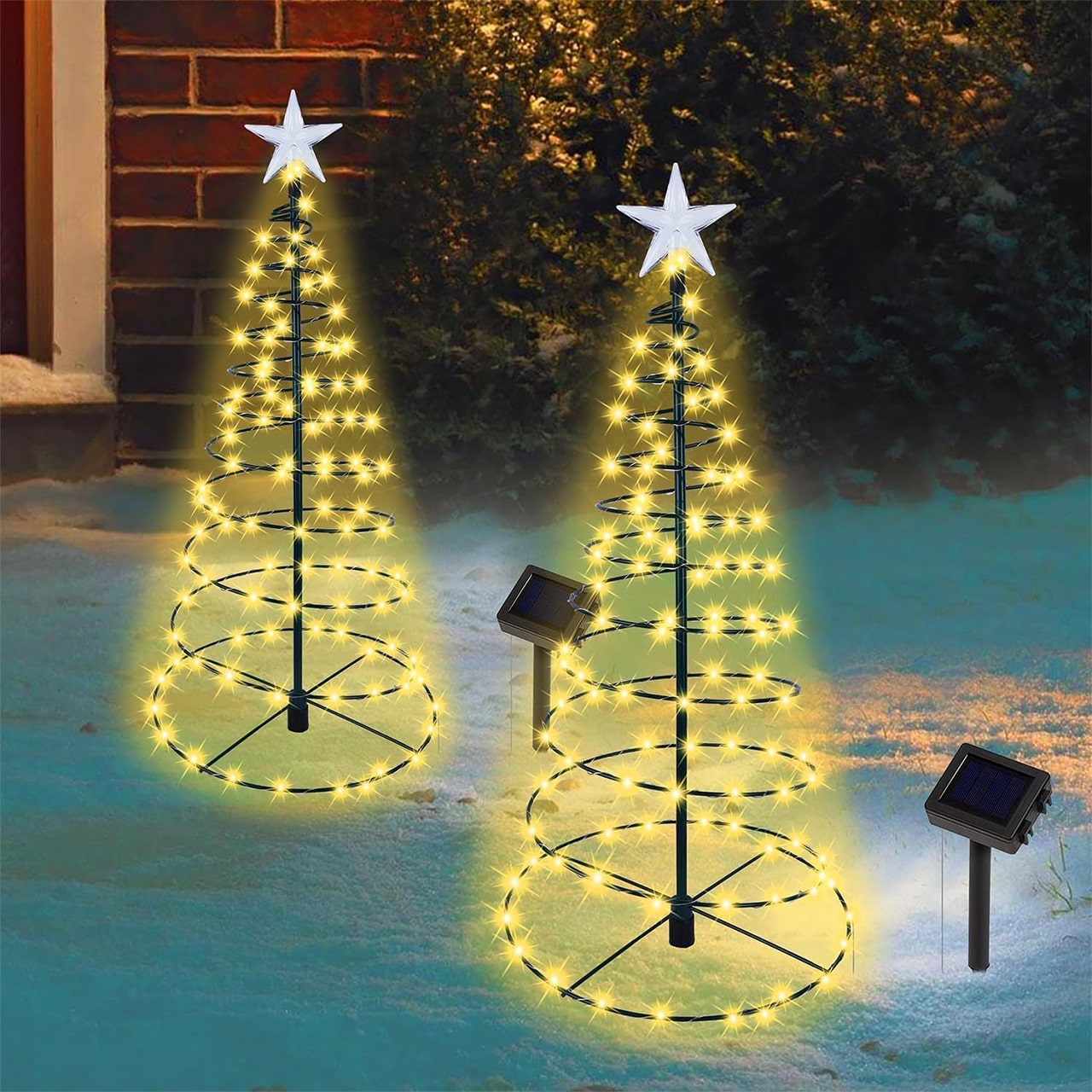 TreeSolar, коледно дърво с LED светлини, захранвани от слънчева енергия - Image 8