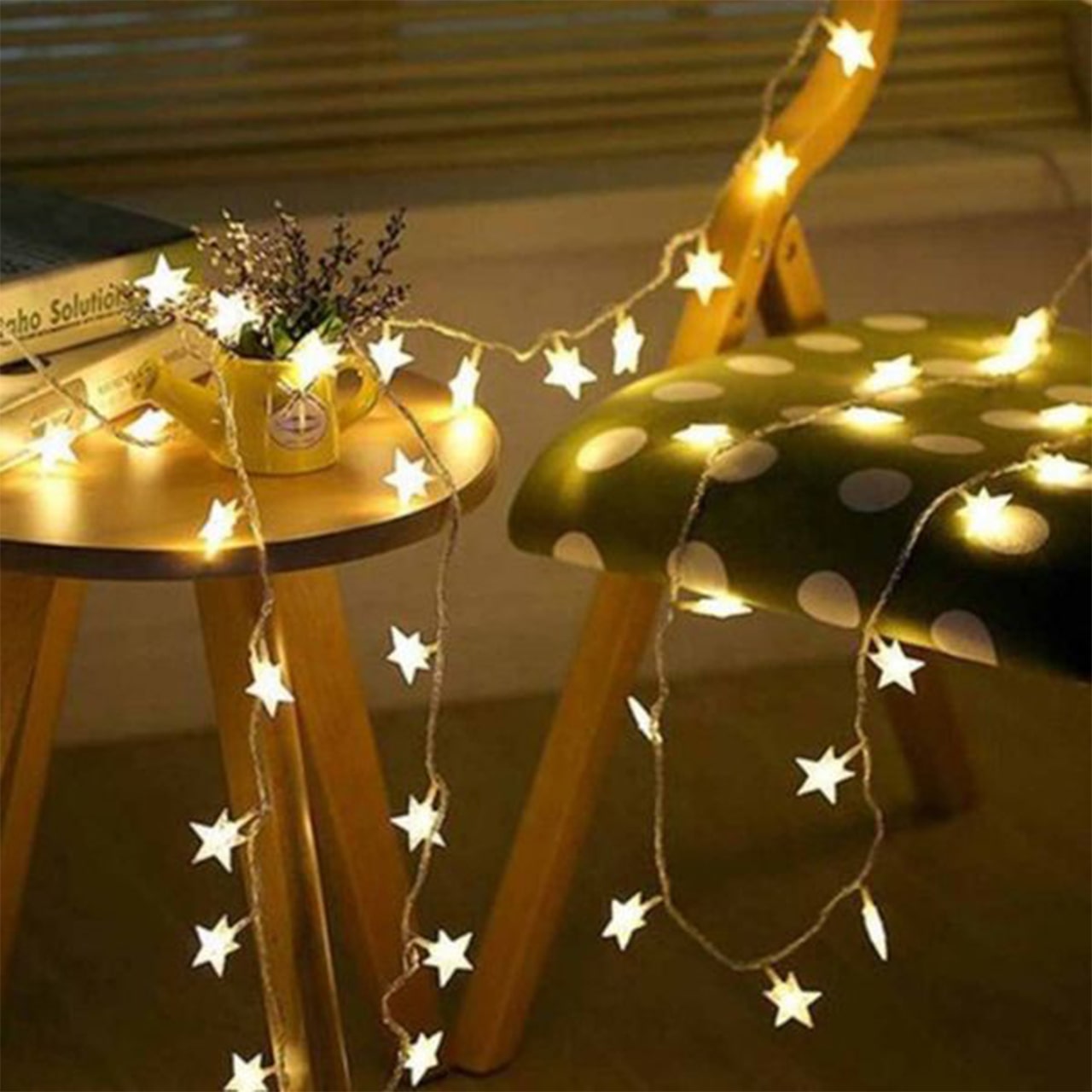 Twinkles, светлинна верига с лампички с форма на звезда (6 м) - Image 7