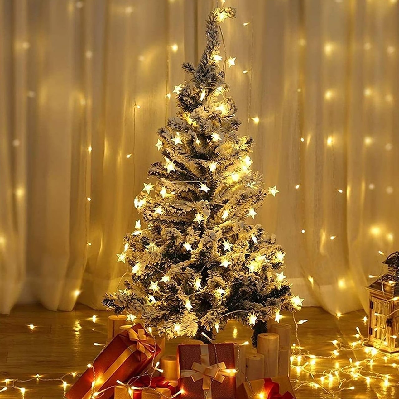 Twinkles, светлинна верига с лампички с форма на звезда (6 м) - Image 8