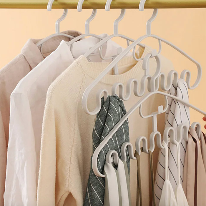WavyHanger, закачалка за закачане на няколко предмета едновременно (10 броя) - Image 7