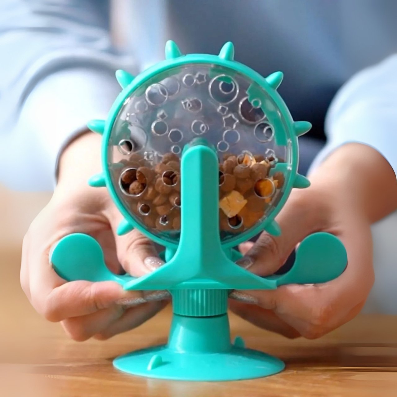 WheelToy, интерактивна въртяща се играчка за храна за котки и кучета - Image 10