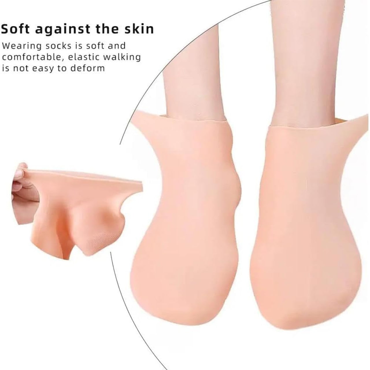 MoistMask, хидратиращи силиконови чорапи за грижа за краката (1+1 БЕЗПЛАТНО ) - Image 3