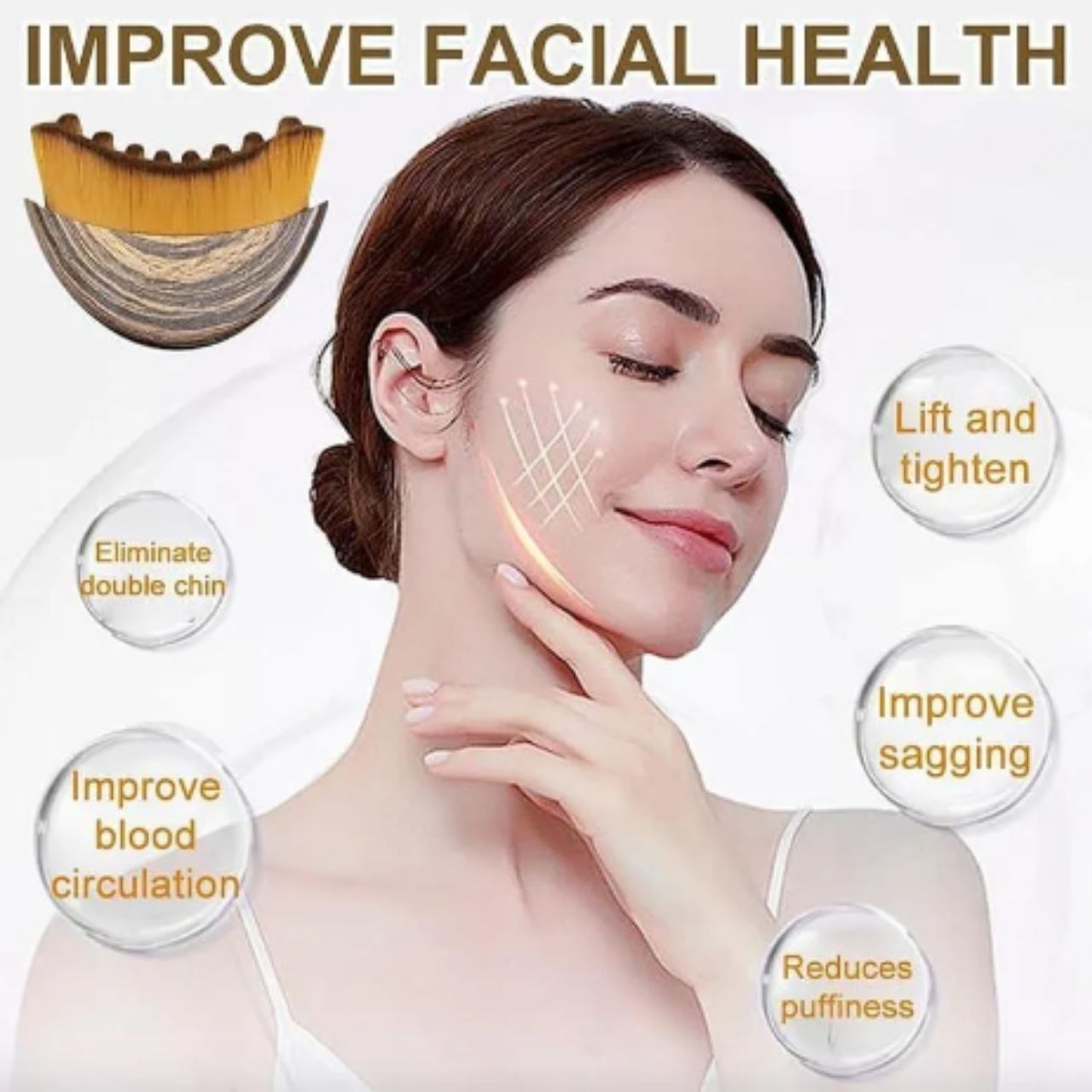 LymphaticBrush, четка за лимфен масаж и оформяне на лицето - Image 9